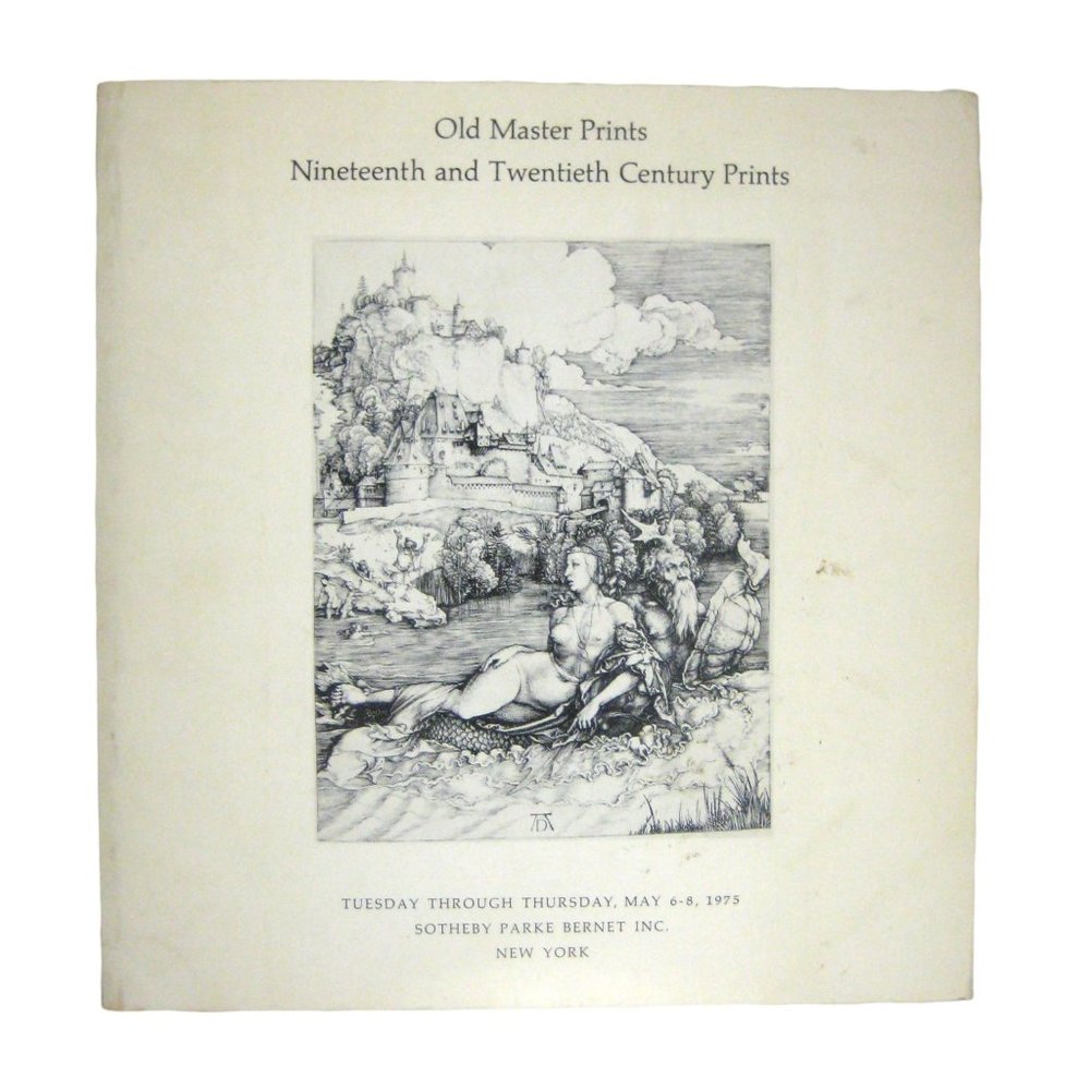 Sotheby Parke Auction Catalog May 1975 Old Master Prints 19th 20th Century 3755